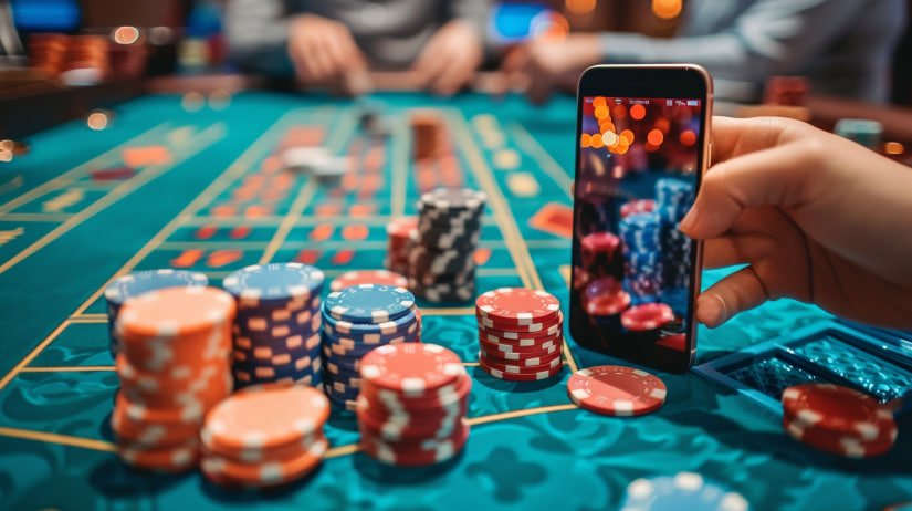 abc8 login casino live dealer baccarat table on mobile screen